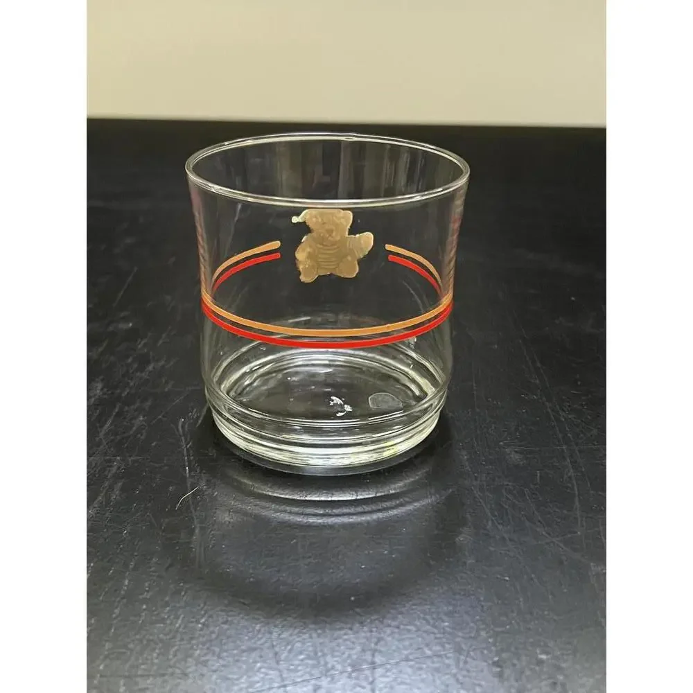 Vintage‎ Teddybear Drinking Glass